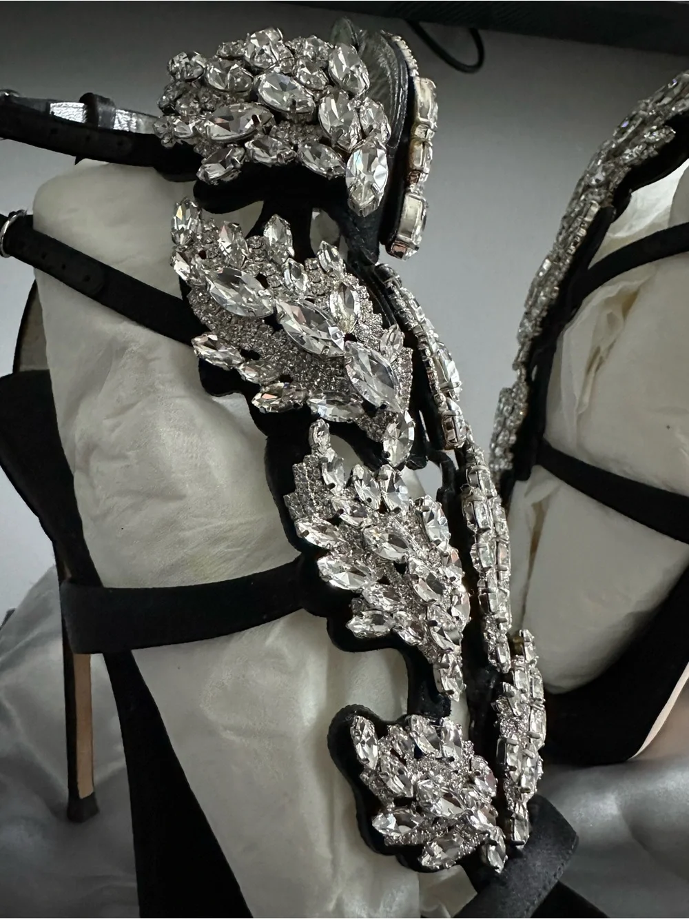 Giuseppe Zanotti Cruel Summer Crystal Wing Heels 36